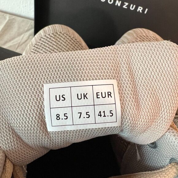 Conzuri Height Boost Sneakers Men’s 8.5 – Beige Knit – New With Box - Picture 3 of 8